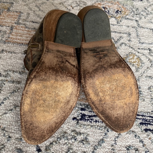 Liberty Black Leopard Print Fringe Boots - Picture 5 of 5